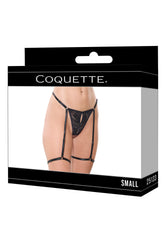 Coquette - 25133 - Thong With Attached Gartered Leg Bands - Stag Shop