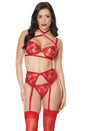 Coquette - 25302 - Bra, Garterbelt & G-String - Stag Shop