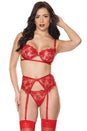 Coquette - 25302 - Bra, Garterbelt & G-String - Stag Shop