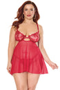 Coquette - 25304 PLUS - Babydoll & G-String - Stag Shop