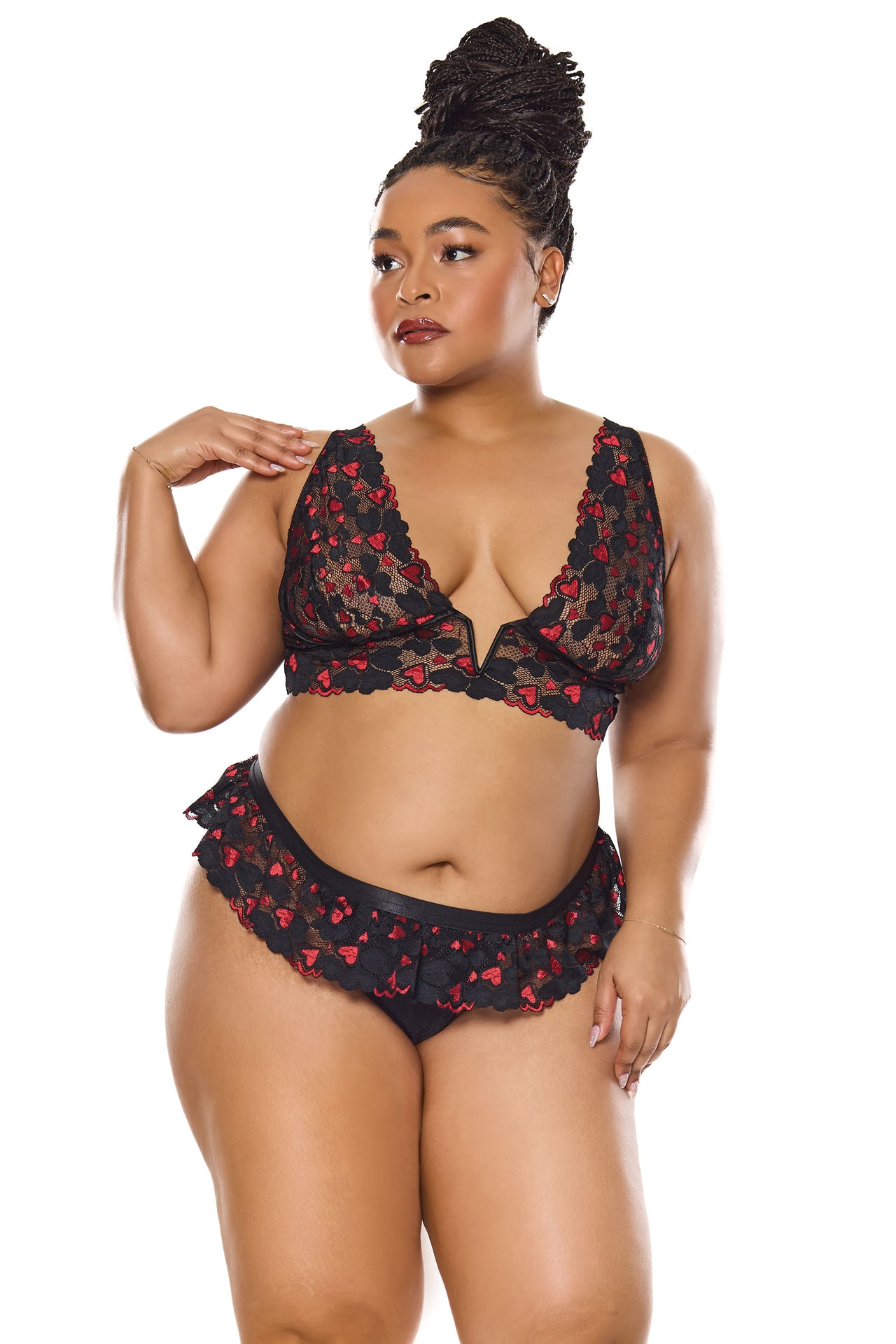 Coquette - 25313 PLUS - Bralette & Thong - Stag Shop