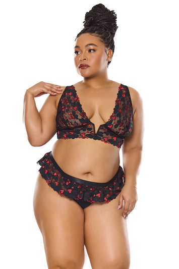 Coquette - 25313 PLUS - Bralette & Thong - Stag Shop