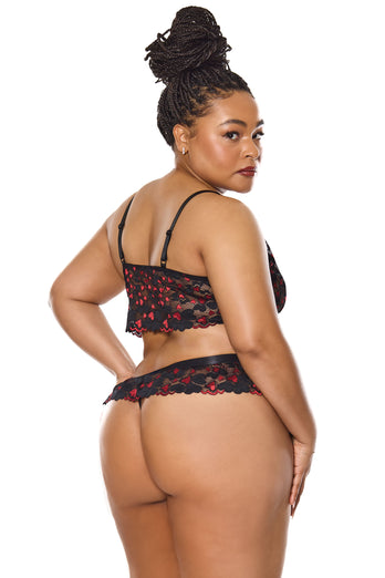 Coquette - 25313 PLUS - Bralette & Thong - Stag Shop