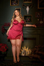 Coquette - 26304 - Crimson Luxe Chemise - Stag Shop