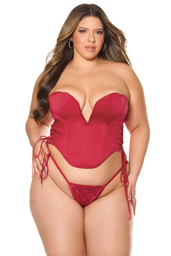 Coquette - 26306 - Crimson Luxe Corset - Stag Shop