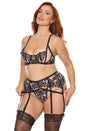 Coquette - 26501 - Bra, Garter Belt & Panty - Stag Shop