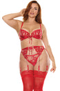 Coquette - 26506 - Bra, Garter Belt & Thong - Stag Shop