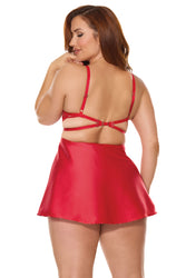 Coquette - 26508 PLUS - Babydoll & Thong - Stag Shop