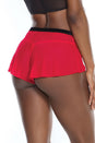 Coquette - 3824 -  Panty - Red/Black - OS - Stag Shop