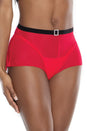Coquette - 3824 -  Panty - Red/Black - OS - Stag Shop