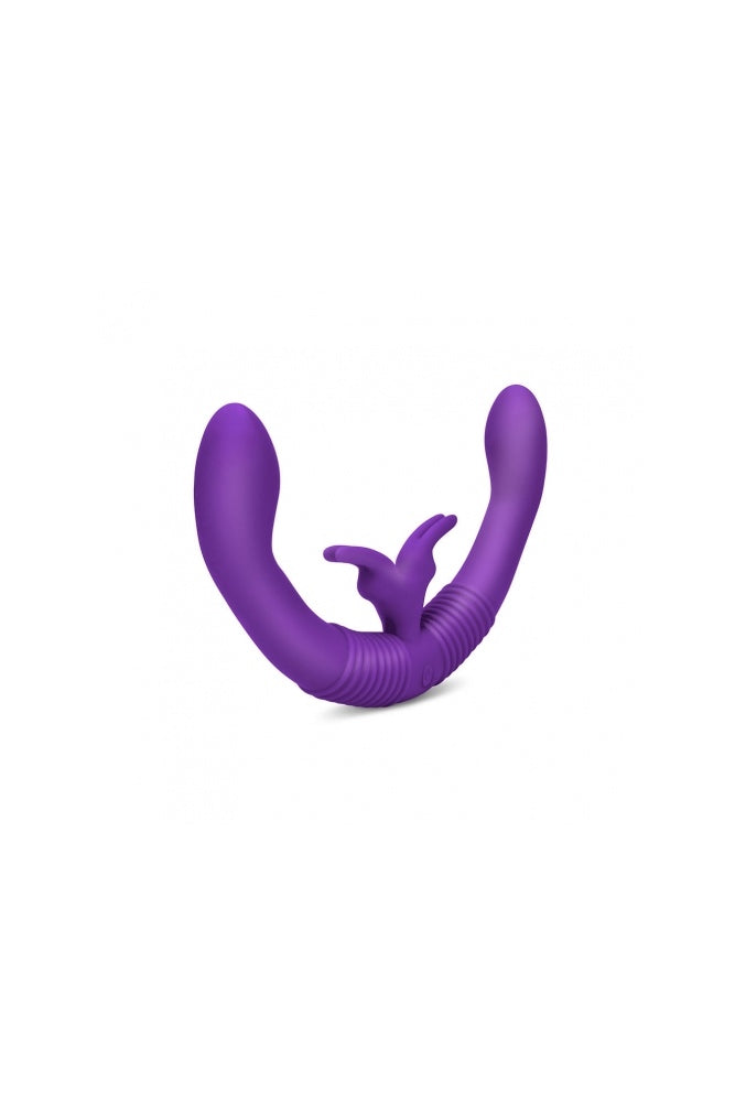 Electric Eel - Together Double-Ended Remote Control Vibrating Dildo - Purple - Stag Shop