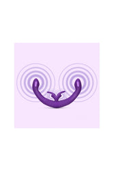 Electric Eel - Together Double-Ended Remote Control Vibrating Dildo - Purple - Stag Shop