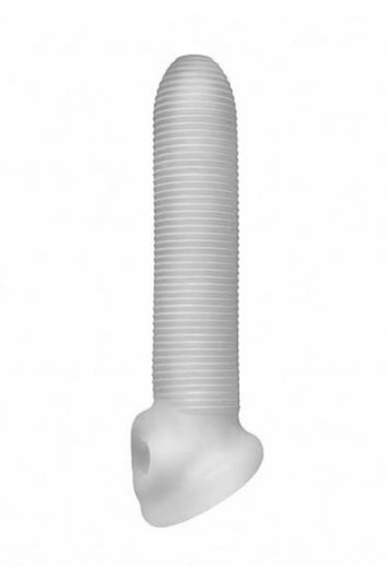 Perfect Fit - Fat Boy - Fat Boy Micro Rib 7.5" Penis Sheath - Clear - Stag Shop