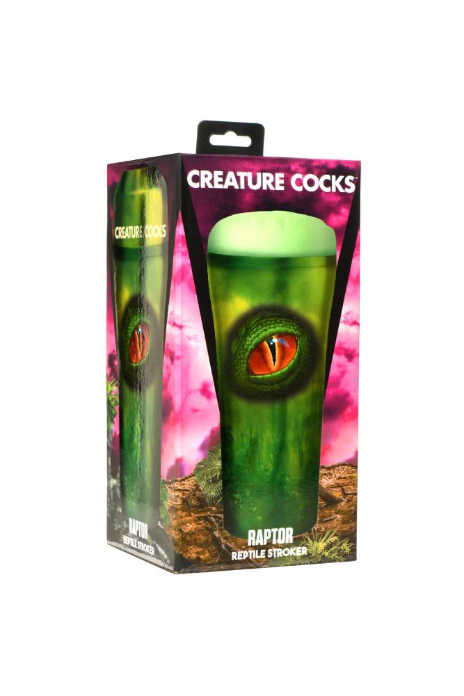 XR Brands - Creature Cocks - Raptor Reptile Stroker - Green - Stag Shop