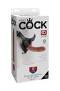 Pipedream - King Cock - Strap-On Harness with Realistic Dildo - 8 inch - Beige - Stag Shop