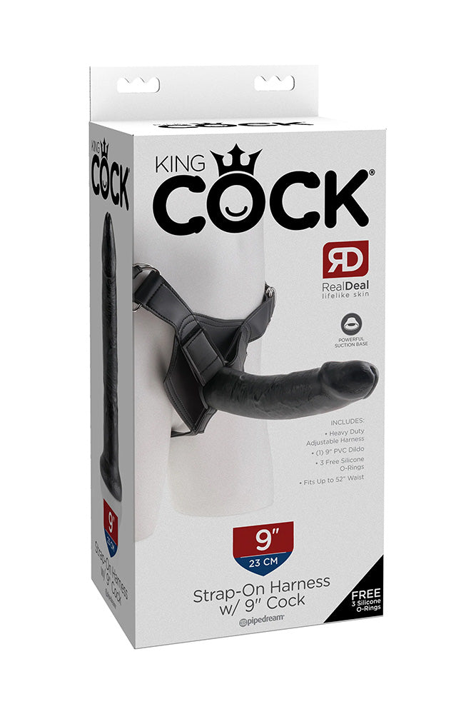 Pipedream - King Cock - Strap-On Harness with Realistic Dildo - 9 inch - Stag Shop