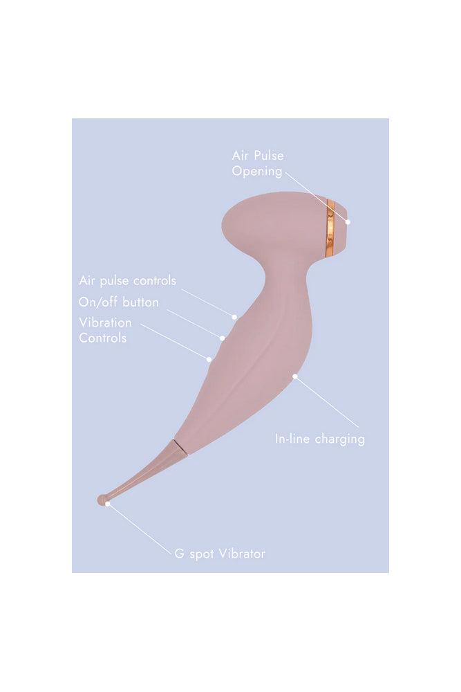Amour - Dual Function Air Pulse Stimulator & Vibrator - Stag Shop