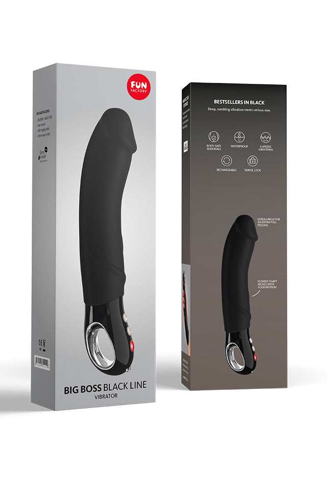 Fun Factory - Big Boss Black Line Vibrator - Black - Stag Shop