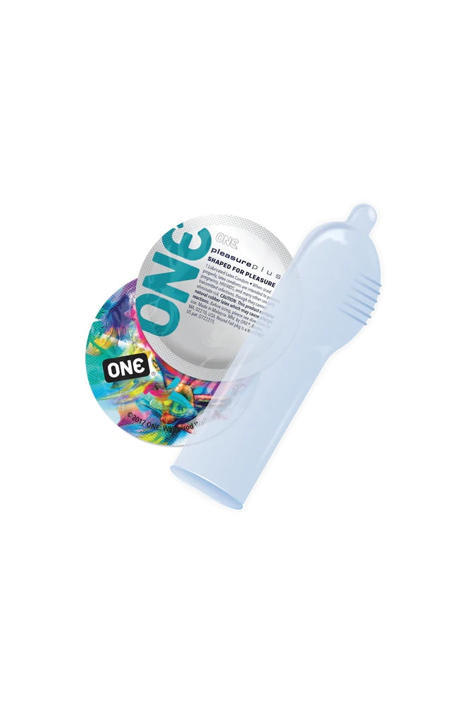 Pamco - One Condoms - Pleasure Plus - 12 pk - Stag Shop