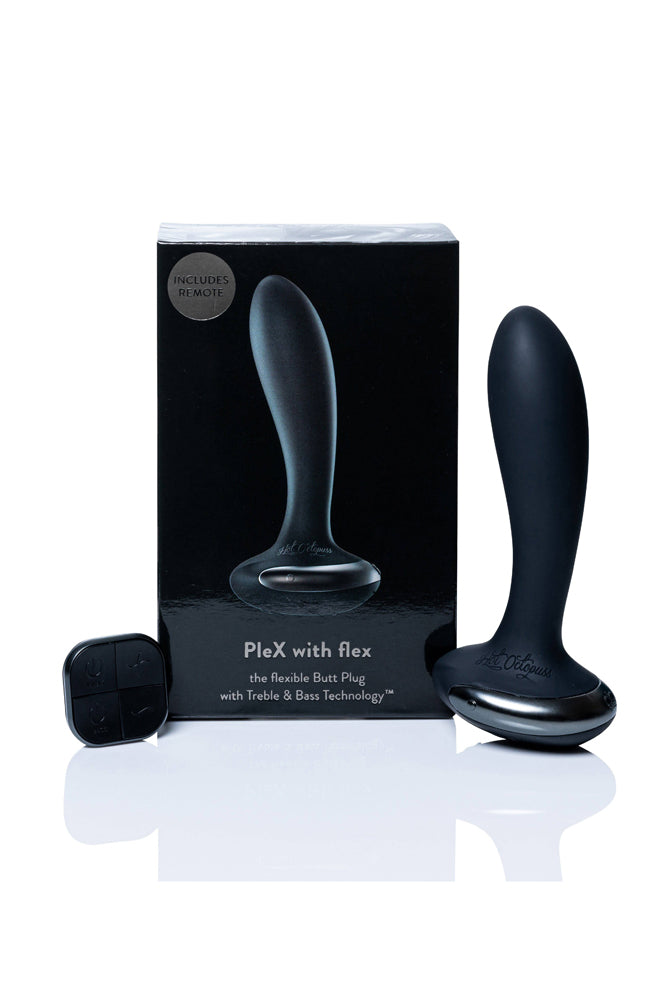 Hot Octopuss - Plex with Flex - Vibrating Butt Plug with Remote - Stag Shop