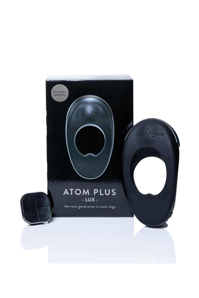 Hot Octopuss - Atom Plus Lux Vibrating Cock Ring with Remote - Black - Stag Shop