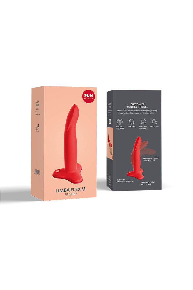 Fun Factory - Limba Flex Dildo Medium - Coral - Stag Shop