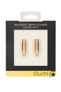 Ouch by Shots Toys - Diamond Bullet Magnetic Nipple Clamps - Gold - Stag Shop