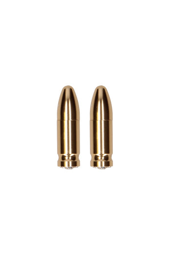 Ouch by Shots Toys - Diamond Bullet Magnetic Nipple Clamps - Gold - Stag Shop