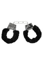 Ouch by Shots Toys - Black & White - Pleasure Handcuffs with Quick Release Button - Black - Stag Shop