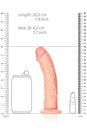 Shots Toys - Real Rock - 7 inch Curved Dildo - Various Colours - Stag Shop