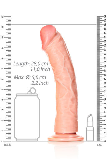 Shots Toys - Real Rock - 10 inch Curved Dildo - Various Colours - Stag Shop