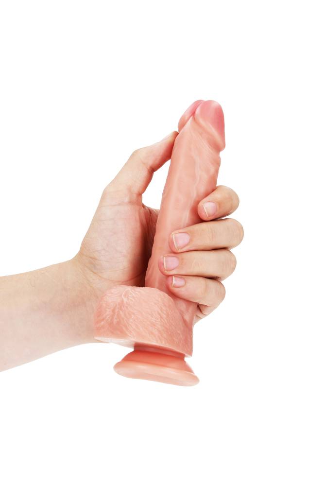 Shots Toys - Real Rock - 7" Straight Dildo with Balls - Various Colours - Stag Shop