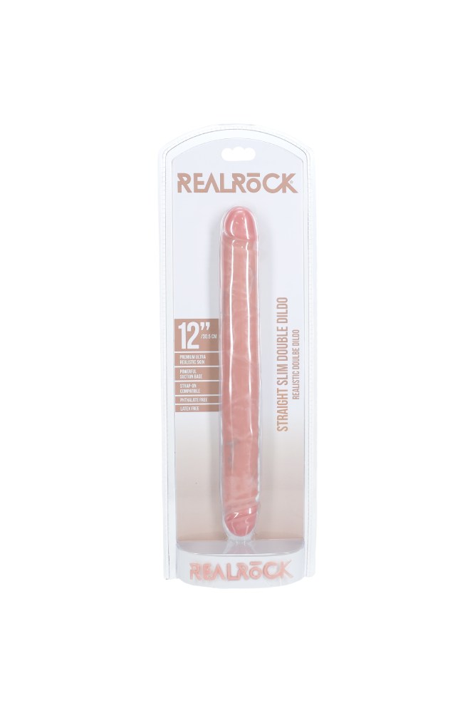 Shots Toys - Real Rock - Slim Double Ended Dong - Various Sizes & Colours - Stag Shop