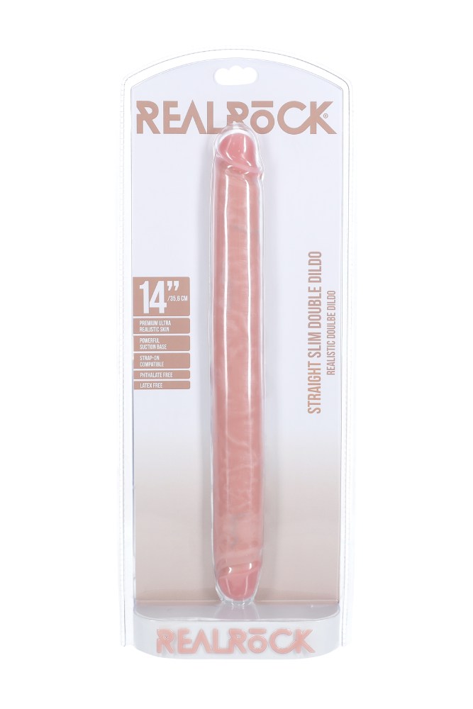 Shots Toys - Real Rock - Slim Double Ended Dong - Various Sizes & Colours - Stag Shop