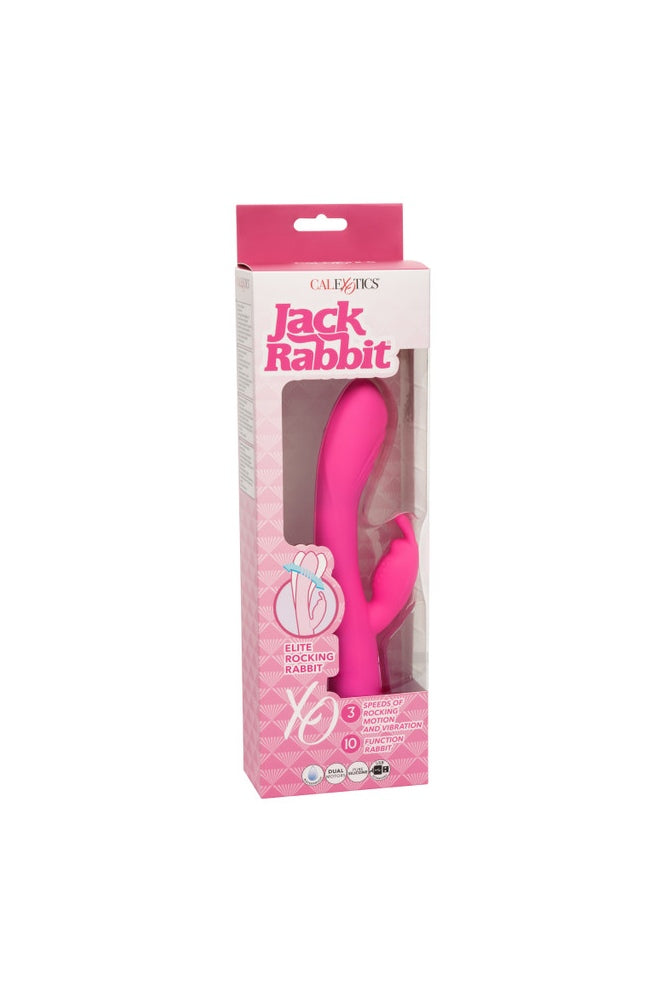 Cal Exotics - Jack Rabbit Elite - Rocking Rabbit Vibrator - Pink - Stag Shop