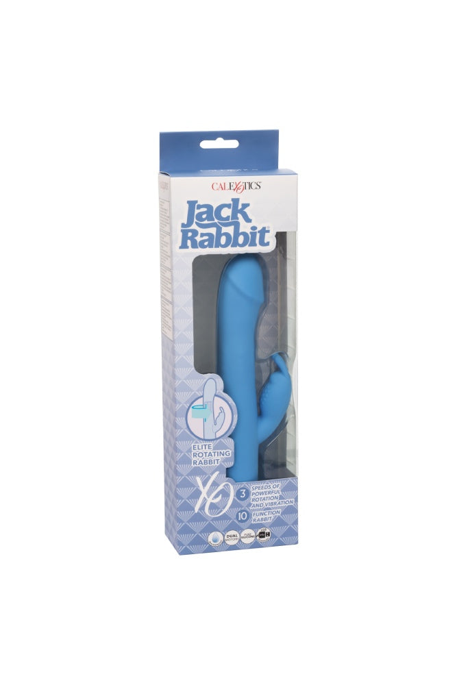 Cal Exotics - Jack Rabbit Elite - Rotating Rabbit Vibrator - Blue - Stag Shop