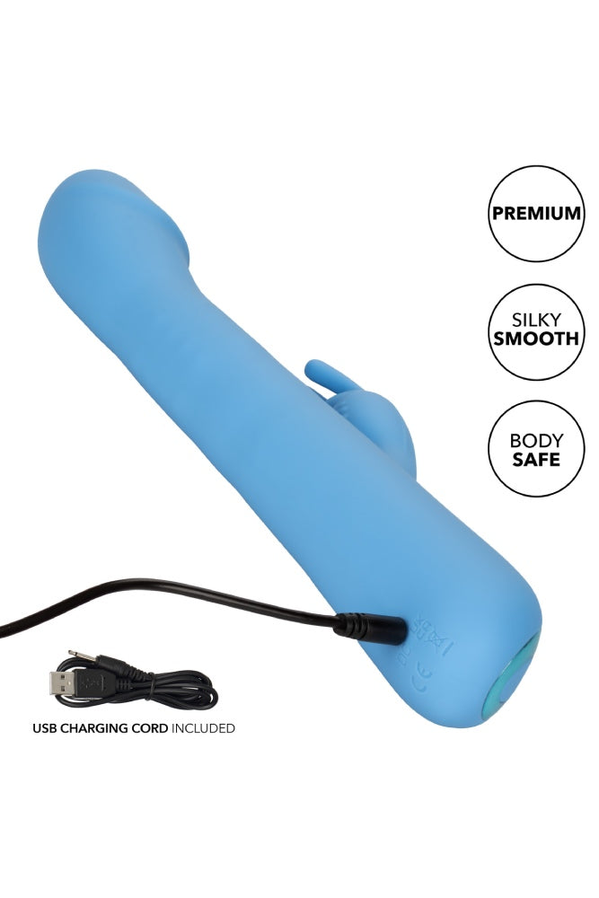 Cal Exotics - Jack Rabbit Elite - Rotating Rabbit Vibrator - Blue - Stag Shop