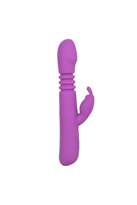 Thumbnail for Cal Exotics - Jack Rabbit Elite - Thrusting Rabbit Vibrator - Purple - Stag Shop