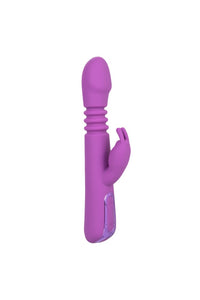 Thumbnail for Cal Exotics - Jack Rabbit Elite - Thrusting Rabbit Vibrator - Purple - Stag Shop