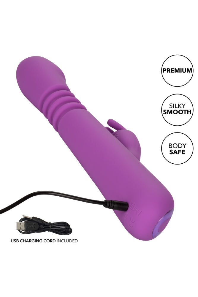 Cal Exotics - Jack Rabbit Elite - Thrusting Rabbit Vibrator - Purple - Stag Shop