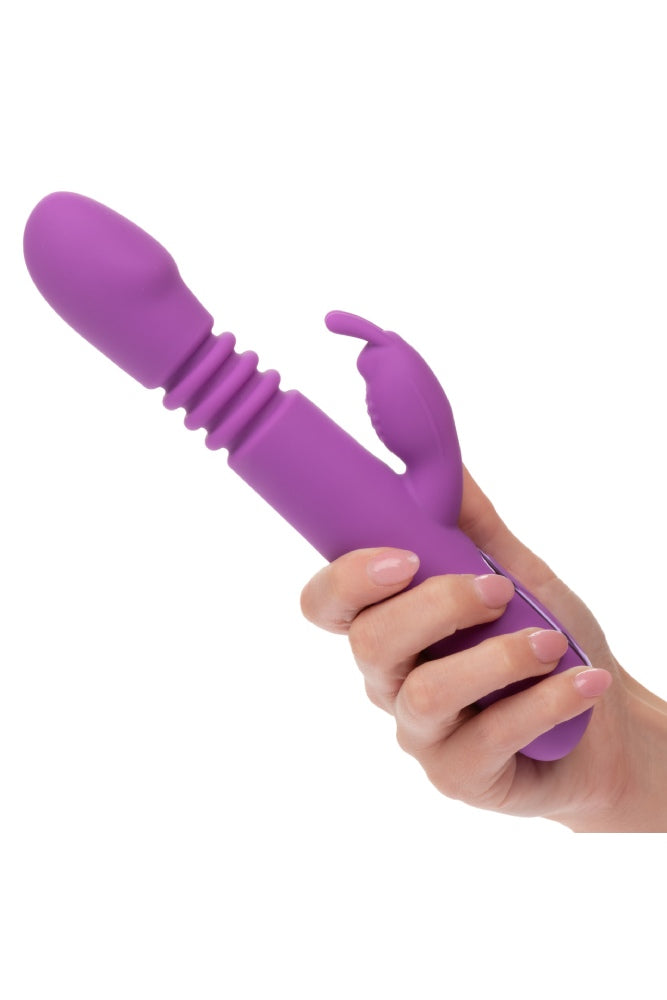 Cal Exotics - Jack Rabbit Elite - Thrusting Rabbit Vibrator - Purple - Stag Shop
