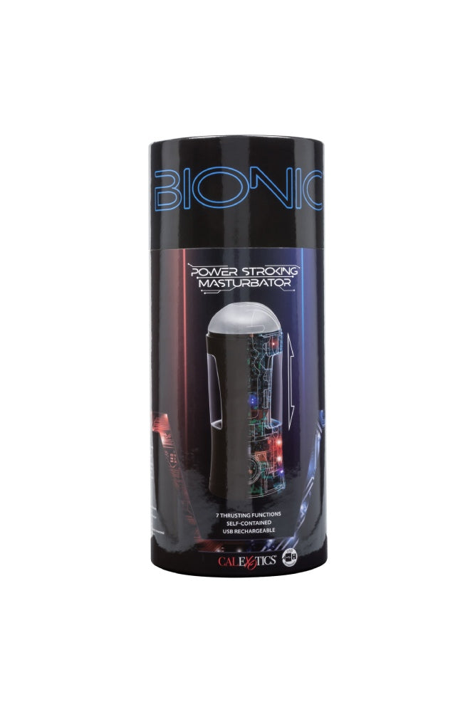 Cal Exotics - Bionic - Power Stroking Masturbator - Black - Stag Shop