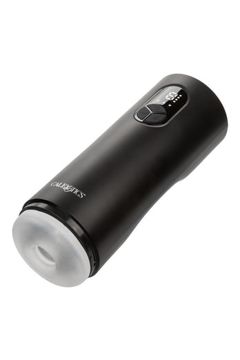 Cal Exotics - Bionic - Sucking and Vibrating Masturbator - Black - Stag Shop