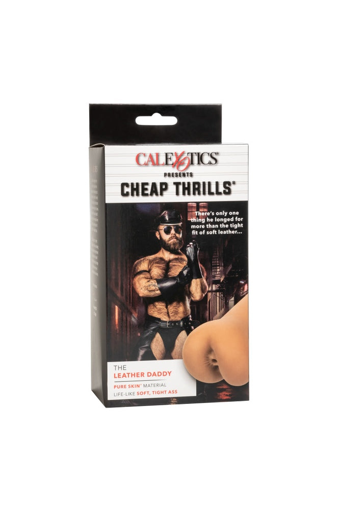 Cal Exotics - Cheap Thrills - The Leather Daddy Stroker - Beige - Stag Shop
