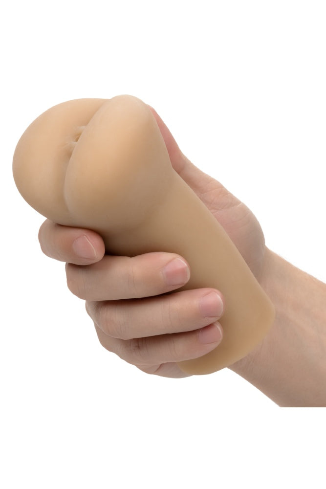 Cal Exotics - Cheap Thrills - The Leather Daddy Stroker - Beige - Stag Shop