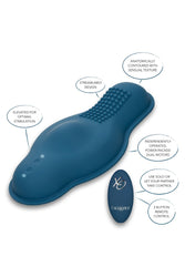 Cal Exotics - Lust - Remote Control Dual Lay-on Bump & Grind Rider - Blue - Stag Shop