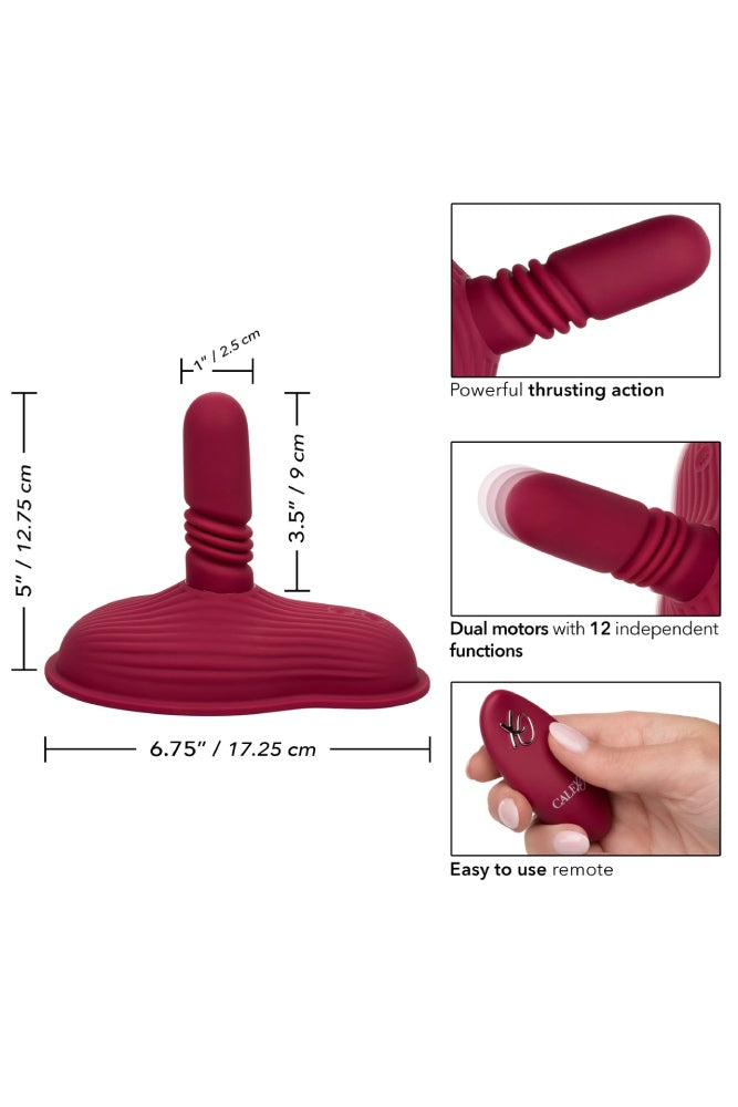 Cal Exotics - Lust - Remote Control Thrust & Grind Rider - Red - Stag Shop