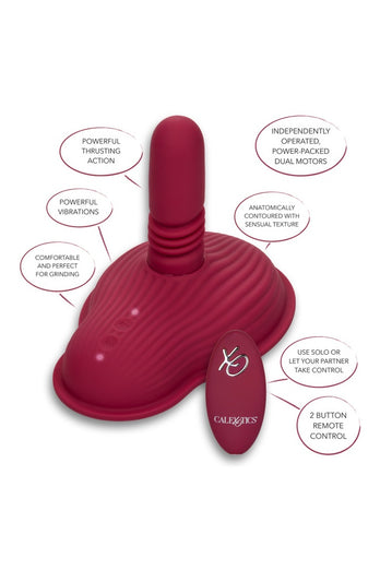Cal Exotics - Lust - Remote Control Thrust & Grind Rider - Red - Stag Shop