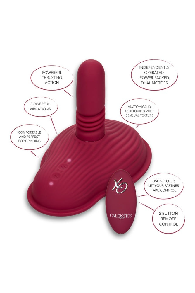 Cal Exotics - Lust - Remote Control Thrust & Grind Rider - Red - Stag Shop