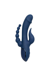 Thumbnail for Cal Exotics - III - Triple Orgasm Double Penetration Rabbit Vibrator - Blue - Stag Shop